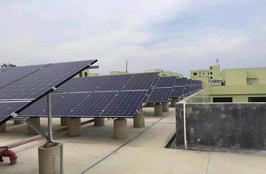Sistem kuasa Solar 100KW pada Grid untuk kilang pembuatan di China