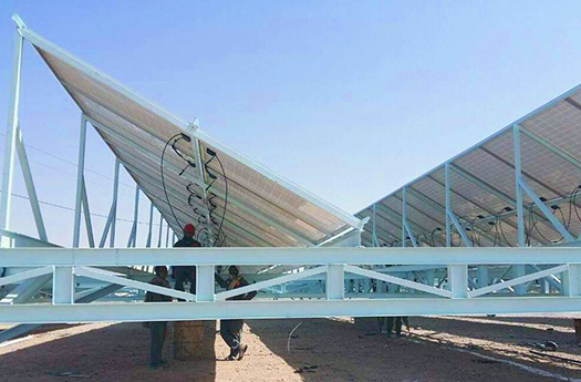 55kw penyelesaian sistem penjanaan kuasa Solar yang disambungkan Grid di Afghanistan