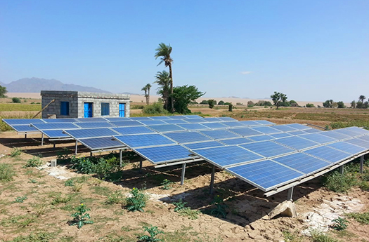 Sistem kuasa Solar luar Grid untuk ladang di pinggir bandar Libya