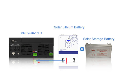 Kedua-dua bateri penyimpanan solar dan bateri litium solar boleh disambungkan secara langsung, dan fungsi mengimbangi bateri boleh mengoptimumkan prestasi bateri dan memanjangkan hayat bateri.