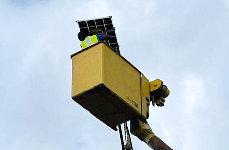 Solar Panel Street Light Project