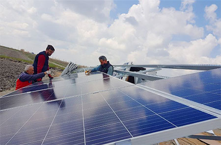 10KW Off Grid sistem tenaga Solar untuk pertanian di turki