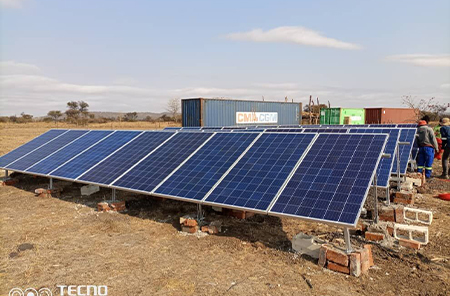 Zimbabwe 15KW Off Grid sistem kuasa Solar untuk ladang