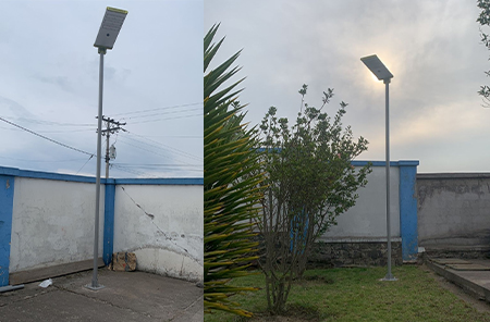 Projek lampu jalan suria kilang Ecuador