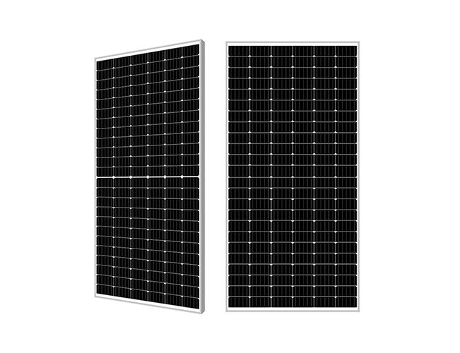 60W-550W separuh potong sel Monocrystalline PERC Solar Panel