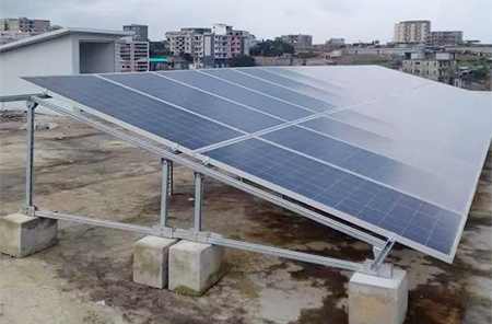 Cote d'Ivoire 10KW sistem kuasa Solar luar grid