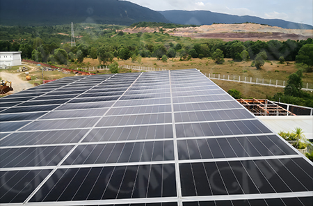 50KW Villa projek sistem suria Grid di kemboja