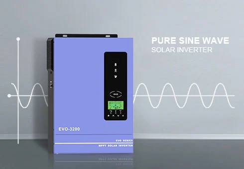 Terbina dalam 80A MPPT pengawal, inverter solar gelombang sinus tulen, faktor kuasa output 1.