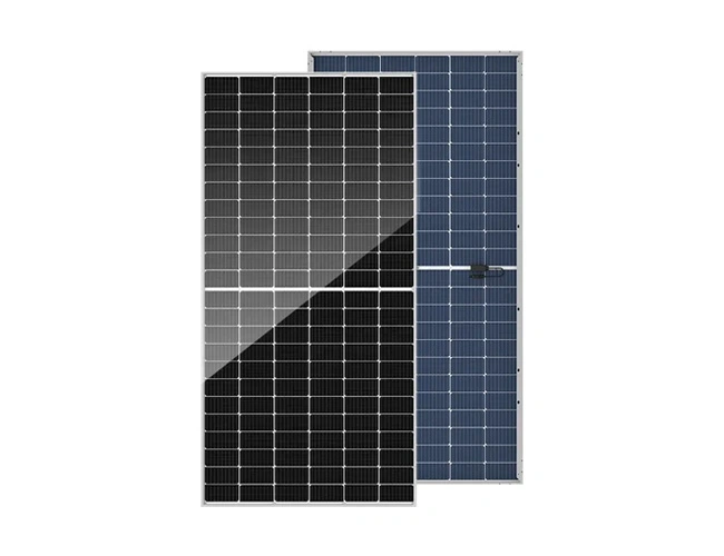 400W-580W separuh sel N-jenis modul Bifacial dengan panel Solar Mono kaca dua
