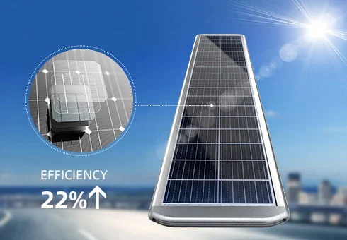 Monocrystalline silikon gred A panel solar monocrystalline berkualiti tinggi, mengecas kecemasan> 21%. Jangka hayat yang panjang, kalis air, bukti habuk, hayat perkhidmatan 25 tahun.