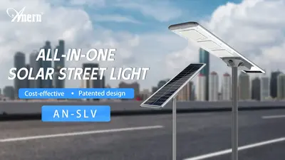 Semua dalam satu lampu jalan Led Solar bersepadu (AN-SLV)