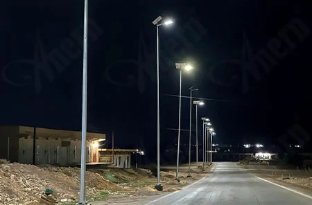 Iraq 60w semua dalam dua projek lampu jalan suria