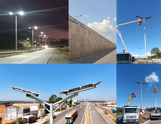 Lampu jalan panel suria