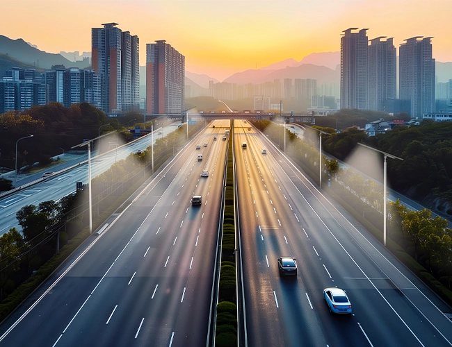 Lampu jalan suria led jauh
