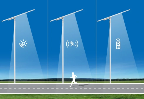 Ia dilengkapi dengan kawalan photocell, sensor gerakan gelombang mikro, dan kawalan jauh, yang menawarkan pelbagai pilihan kawalan untuk fungsi yang dioptimumkan.