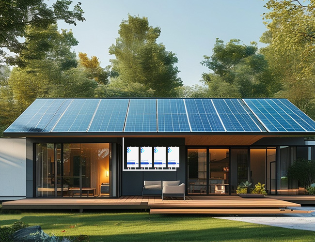 Gunung dinding bateri solar