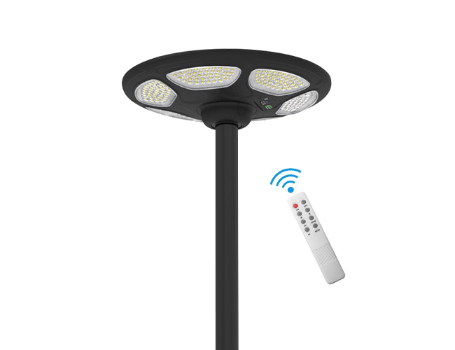 Lampu suria taman pusingan