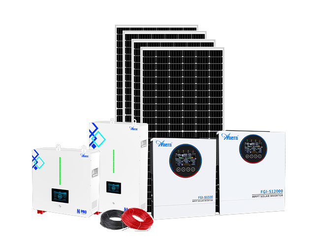 Sistem penyimpanan suria 5KW-12KW rumah hibrid